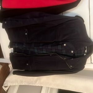 navy Jacket . LL Bean size large
